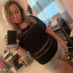 Black bathing suit cover up